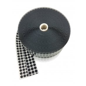 VELCRO® Brand Alfatex Coins Black HOOK & LOOP 13mm x12