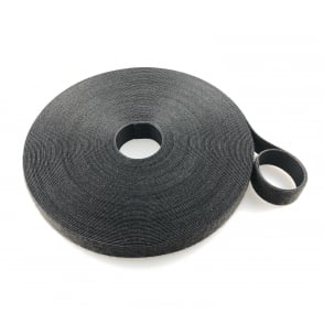 VELCRO® Brand Black ONE-WRAP® double sided Strapping 2CM W X 2M