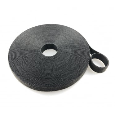 VELCRO® Brand ONE-WRAP® Black 25mm Wide Back to Back Tape