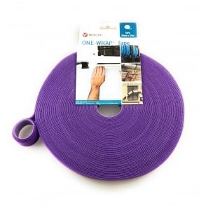 Purple 20mm Wide VELCRO® Brand ONE-WRAP® Back to Back Tape