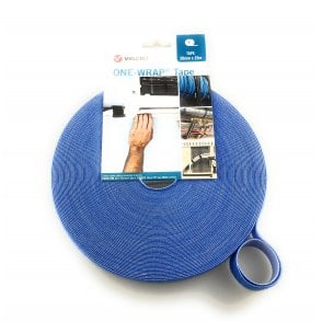 VELCRO® Brand ONE-WRAP® Royal Blue double sided Strapping 2CM W X 25M