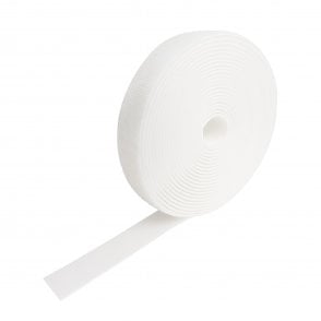 VELCRO® Brand ONE-WRAP® double sided Strapping White 1CM W X 25M