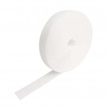 VELCRO® Brand ONE-WRAP® White 10mm Wide Back to Back Tape