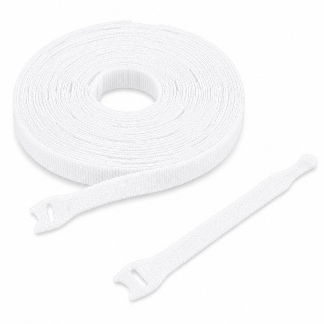 VELCRO Brand ONE-WRAP White Reusable Cable Ties 20mm x 200mm
