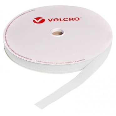 VELCRO® Brand Premium White Sew-On Hook & Loop Tape – Hook Only, Loop Only or Matching Set, 10mm–150mm Widths, 1m–25m Lengths