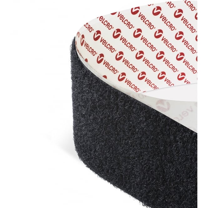 VELCRO® Brand PS14 Black Self-Adhesive Hook & Loop Tape – Hook, Loop or Matching Set, 10mm–100mm, 1m–25m