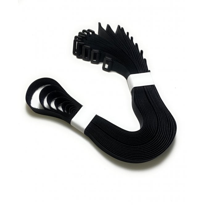 VELCRO® Brand Ring Strap With Plastic Buckle Strap Black 50mm Width