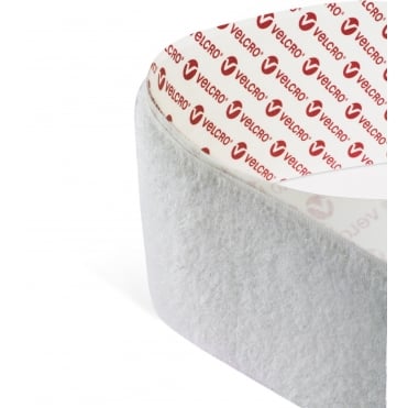 VELCRO® Brand PS14 White Self-Adhesive Hook & Loop Tape – Hook, Loop or Matching Set, 10mm–100mm, 1m–25m