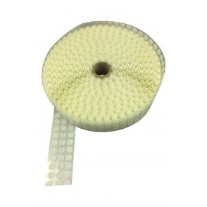 VELCRO® Brand Alfatex Coins White HOOK 13mm x60