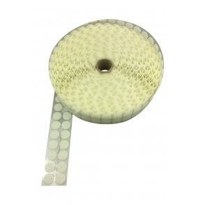 VELCRO® Brand Alfatex Coins White Hook 21mm FULL ROLL