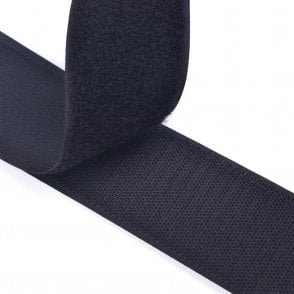 VELCRO® Brand 50mm Hook&Loop Black Sew On Tape 1 Mtr