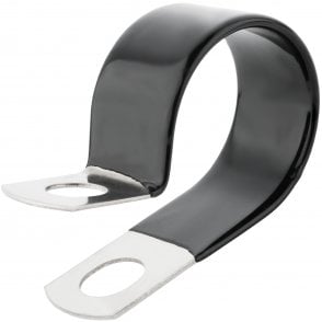 Boltza Stainless Steel P-Clip Hose, Pipe & Cable Clamps â€“ Vinyl Coated, Cushioned Support 30mm X1
