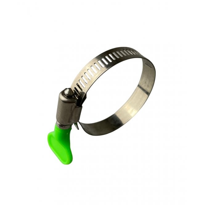 W4 Stainless Steel Butterfly Wing Hose Pipe Clips with PVC Handle - 8mm Bandwidth