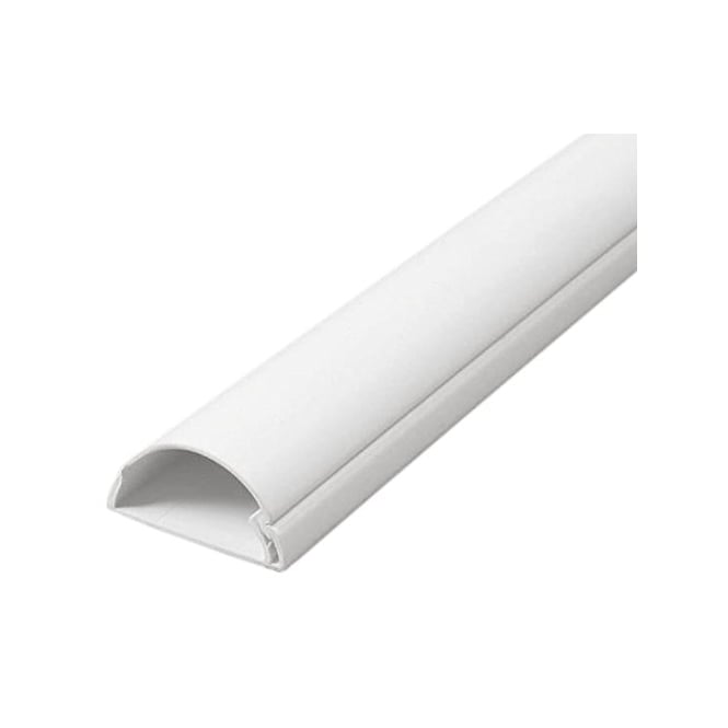 White 30x15 Decorative Adhesive TV Cable Tidy Cover Wire Hide Trunk