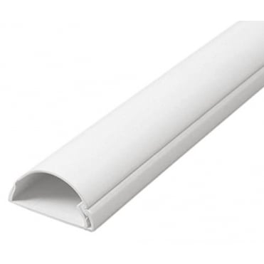 White 30x15 Decorative Adhesive TV Cable Tidy Cover Wire Hide Trunk