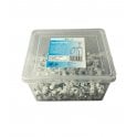 White Round Cable Clips K-Type Trade Box, 4mm- 500 Pieces