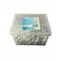 White Round Cable Clips K-Type Trade Box, 5mm- 500 Pieces