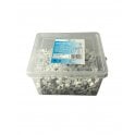 White Round Cable Clips K-Type Trade Box, 6mm- 500 Pieces