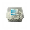 White Round Cable Clips K-Type Trade Box, 7mm- 500 Pieces