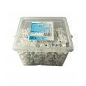 White Round Cable Clips K-Type Trade Box, 9mm- 500 Pieces