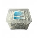 White Round Cable Clips K-Type Trade Box, 10mm- 500 Pieces