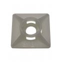 On1shelf® Self Adhesive Tie Mounts PA66: 28x28 Natural, 50pcs
