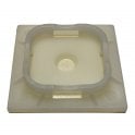 On1shelf® Self Adhesive Tie Mounts PA66: 40x40 Natural, 50pcs