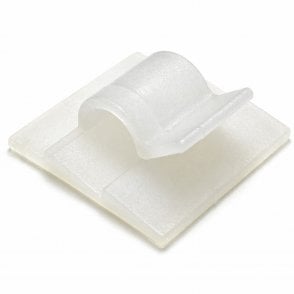 On1shelf® Self Adhesive Cable Clips White 5mm- 10pcs