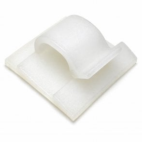 On1shelf® Self Adhesive Cable Clips White 8mm- 10pcs