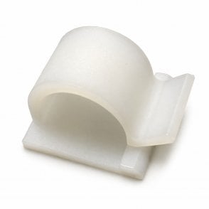 On1shelf® Self Adhesive Cable Clips White 16mm- 10pcs