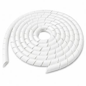 On1shelf® 25mm cable spiral band White 2m